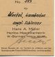 Ausweis Lambertus Wortel 1904